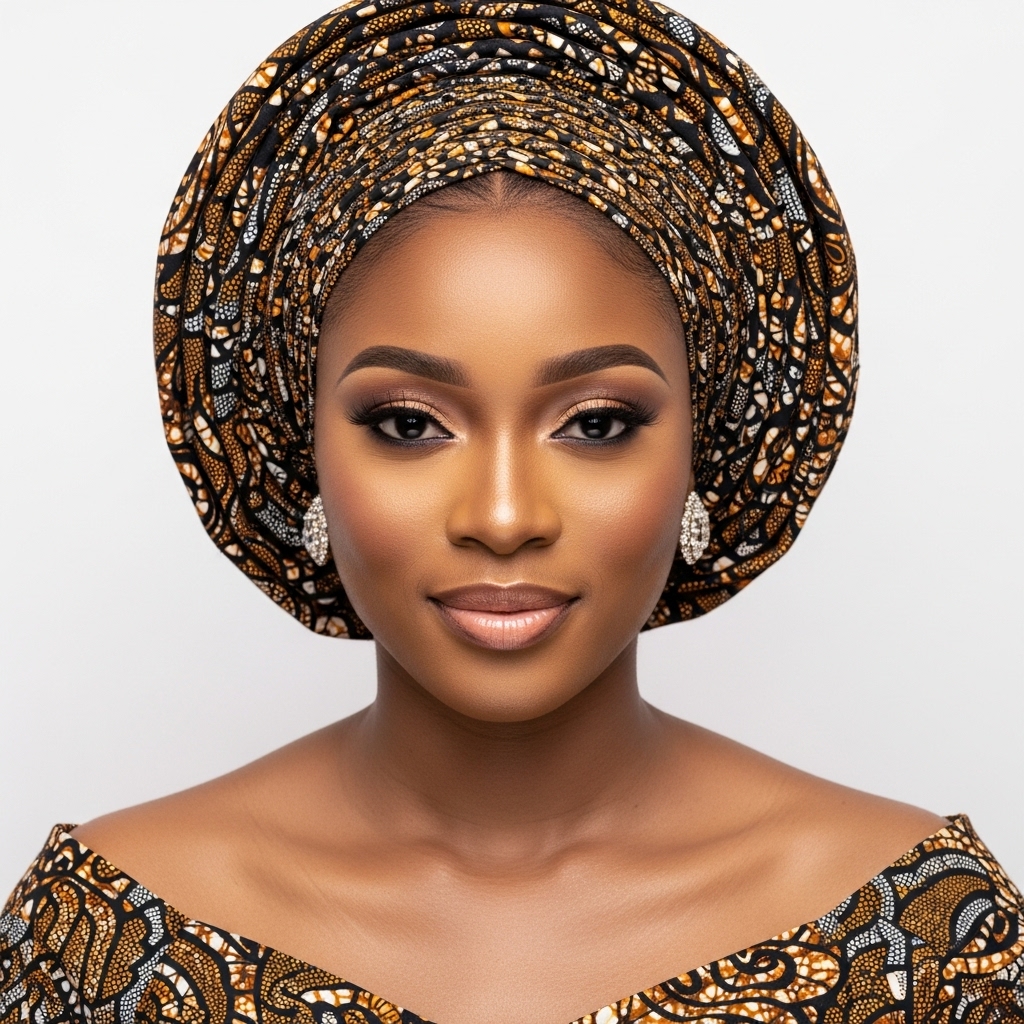 Bronze Elegance Gele