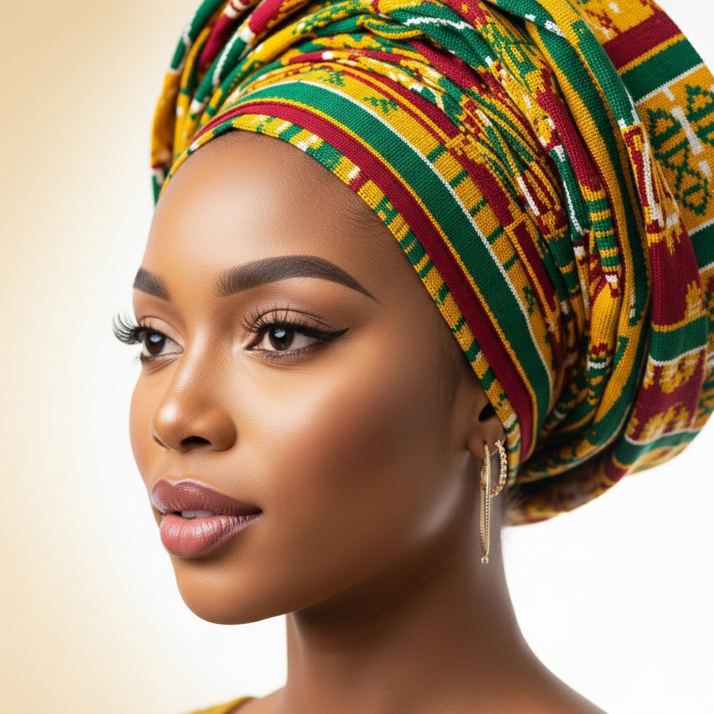 Kente Pride Gele view 2