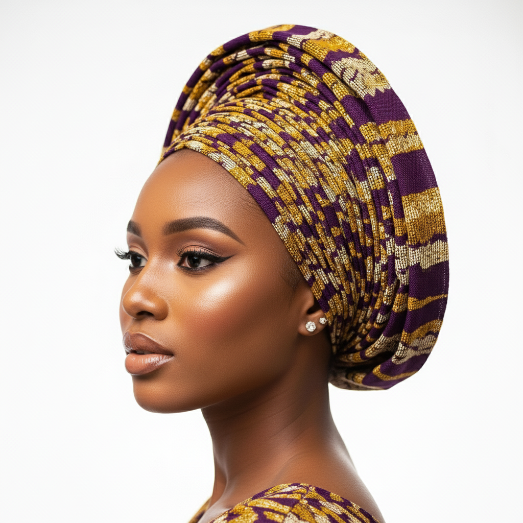 Purple Majesty Gele view 2